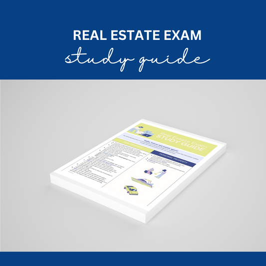 Real Estate Exam Study Guide (Digital Download)